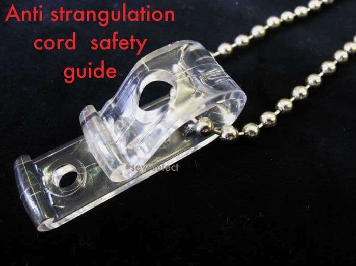 1 Clear roller blind chain cord safety guide P clip  Child children safe clip